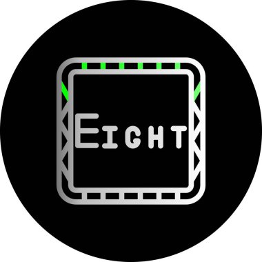 Beyaz çerçeveli bir siyah arkaplanın vektör çizimi