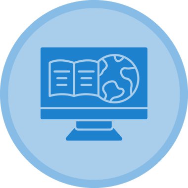 Kitap simgesinin vektör illüstrasyonu, eğitim kavramı