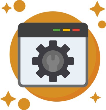 ayarlar renkli vektör simgesi ayarlanıyor