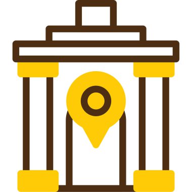 Harita. Web simgesi basit illüstrasyon