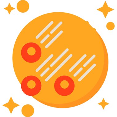 Bir ay simgesinin vektör illüstrasyonu