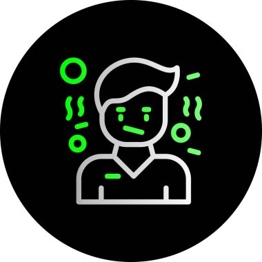 Avatar simgesi, vektör illüstrasyonu