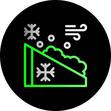 Kar simgesinin vektör illüstrasyonu