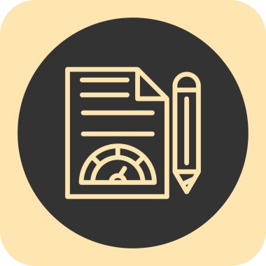 belge web simgesi vektör illüstrasyonu