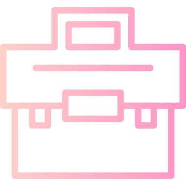 Çanta. Web simgesi basit illüstrasyon