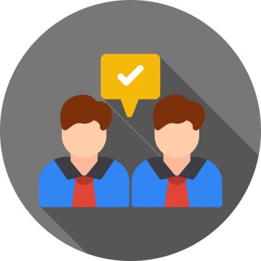 iş insanları simgesi vektör illüstrasyonu