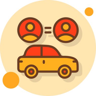 - Araba. Web simgesi basit illüstrasyon