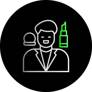 Bir insan simgesinin vektör illüstrasyonu