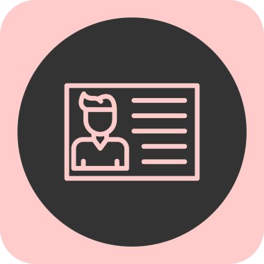 belge simgesi vektör illüstrasyonu