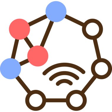 ağ web simgesi basit illüstrasyon