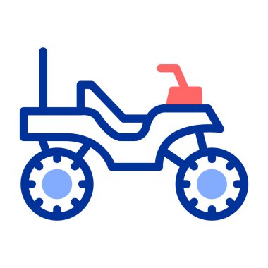 Scooter motosiklet simgesi doldurulmuş taslak biçimi