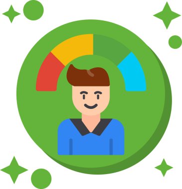 insanlar düz simge vektör çizim