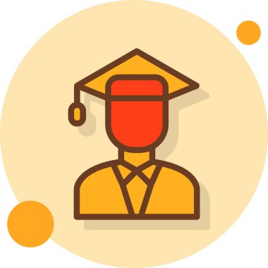 Öğrenci mezuniyet başlığı simgesi - özet biçimi