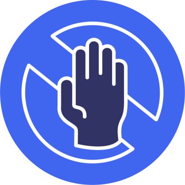 Jest simgesi illüstrasyonunu durdur