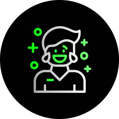 Haçı olan bir adamın vektör çizimi