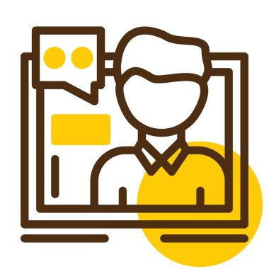 iş konferansı ikon vektör illüstrasyonu