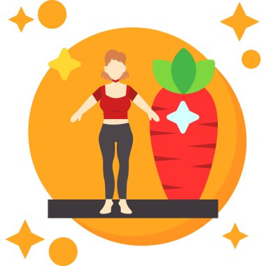 Kilo verme tasarımı olan kadın