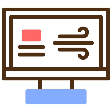 Bilgisayar ekranı. Basit tasarım