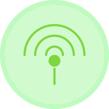 Kablosuz. Web simgesi basit illüstrasyon