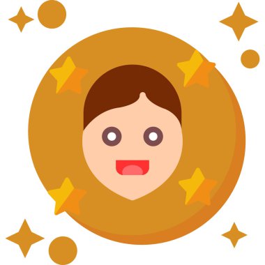 avatar. Web simgesi basit illüstrasyon