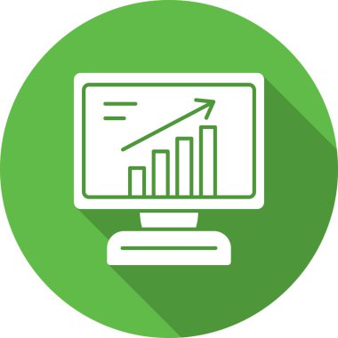 Veri analiz simgesi, vektör illüstrasyonu