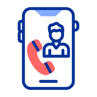 Çağrı. Web simgesi basit illüstrasyon