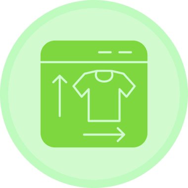 shirt simgesi vektör illüstrasyonu