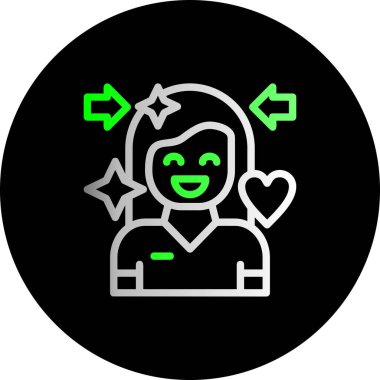 Aşk simgesinin vektör illüstrasyonu