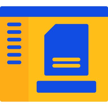 dosya dizini vektör illüstrasyonu