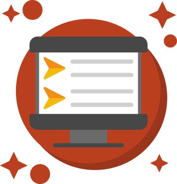 bilgisayar simgesi, vektör illüstrasyonu