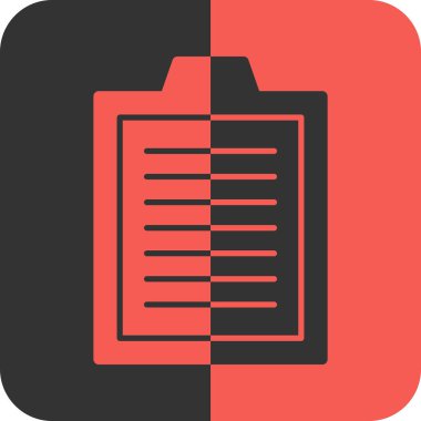 Belge modern simgesinin vektör illüstrasyonu