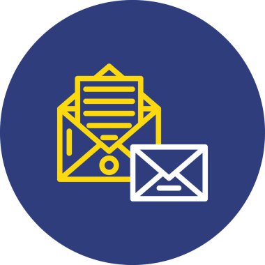 E- postanın vektör illüstrasyonu