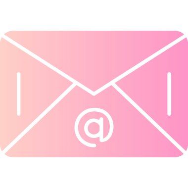 e- posta iletisi vektör renk simgesi