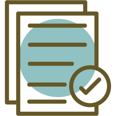 onay listesi simgesini. vektör çizim