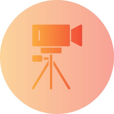 Modern kamera simgesinin vektör illüstrasyonu