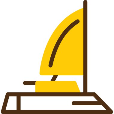 Tekne. Web simgesi basit tasarım