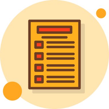 belge dosya vektör illüstrasyonu