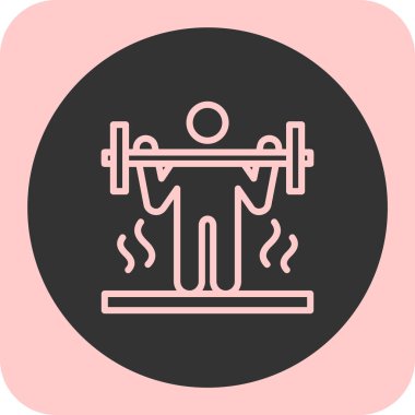 egzersiz makinesi simgesinin vektör illüstrasyonu