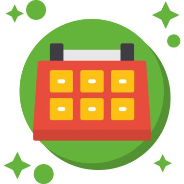 Takvim simgesi vektör illüstrasyonu