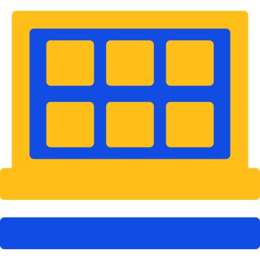 ofis simgesi, basit vektör illüstrasyonu