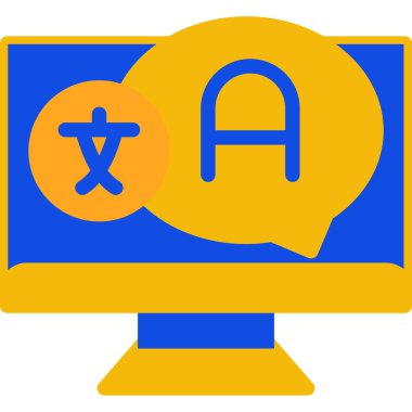 Online eğitim. Web simgesi