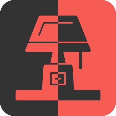 Masa lambası vektör simgesi