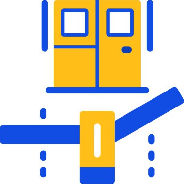 inşaat vinç simgesi ana hat biçiminde oluşturuluyor