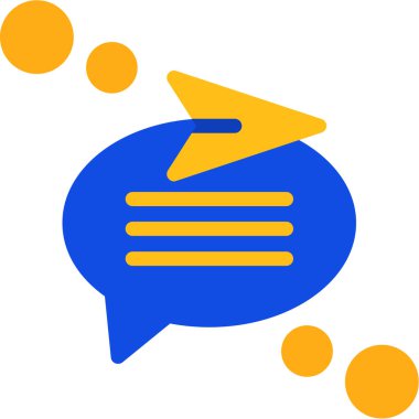 Sohbet simgesi vektör illüstrasyonu