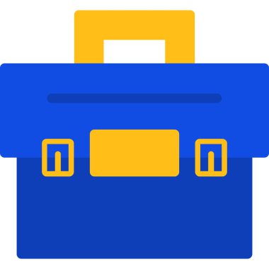 iş çantası dosya simgesi düz biçimli