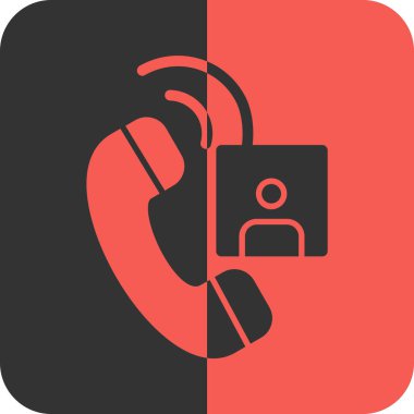 Çağrı Merkezi simgesi. Düz tasarım.