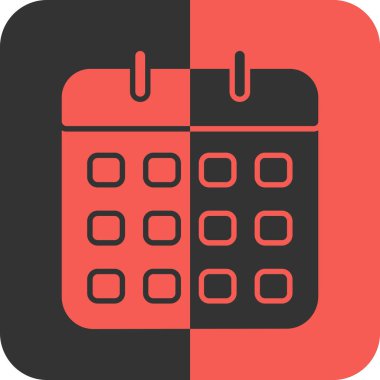 Basit takvim vektör simgesi