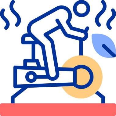 robot. Web simgesi basit illüstrasyon