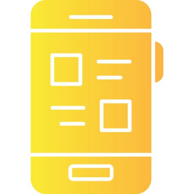 mobil uygulama simgesi vektör illüstrasyonu
