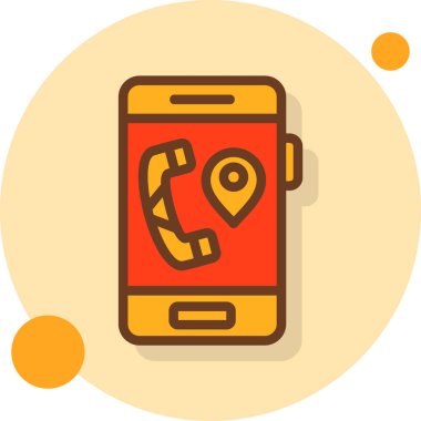 cep telefonu konumu simgesi